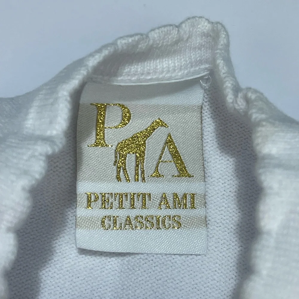 NWT Petit Ami Scallop Edge White Button-Up Cardigan - Picture 5 of 6